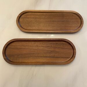 Elegant Brown Wooden Trays -2